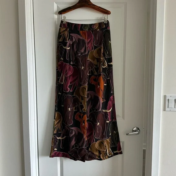 Farm Rio Brown Elephants Pants
